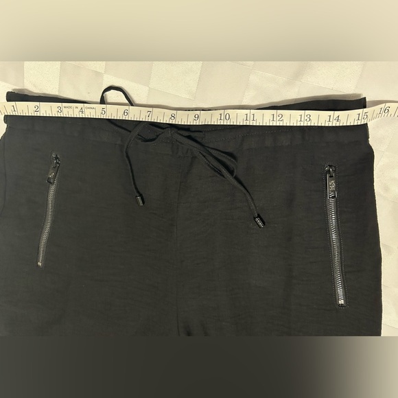 DKNY Black Wide Leg Drawstring Pants Size m - Picture 8 of 12